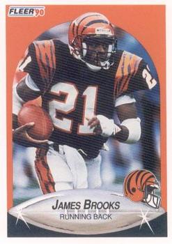 1990 Fleer #211 James Brooks Front