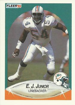 1990 Fleer #242 E.J. Junior Front