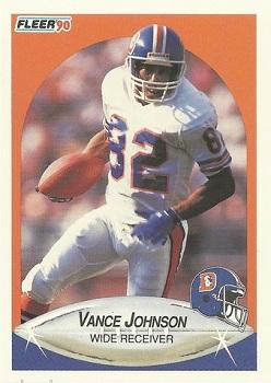 1990 Fleer #25 Vance Johnson Front