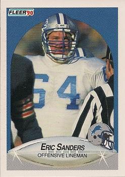 1990 Fleer #285 Eric Sanders Front