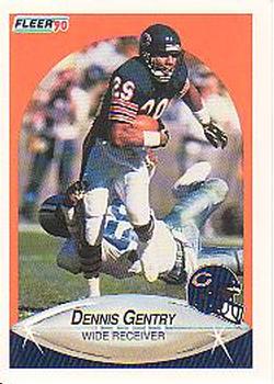 1990 Fleer #292 Dennis Gentry Front
