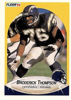 1990 Fleer #315 Broderick Thompson Front