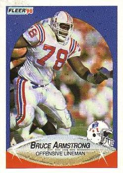 1990 Fleer #317 Bruce Armstrong Front
