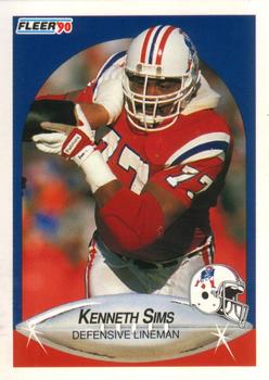 1990 Fleer #327 Kenneth Sims Front