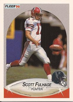 1990 Fleer #376 Scott Fulhage Front