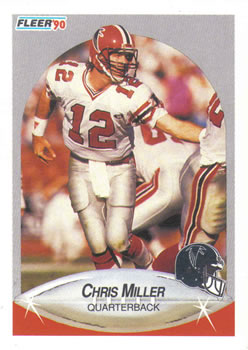 1990 Fleer #381 Chris Miller Front