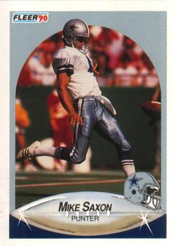 1990 Fleer #394 Mike Saxon Front