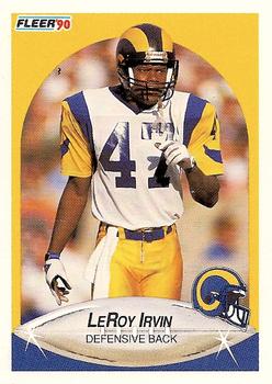 1990 Fleer #40 LeRoy Irvin Front