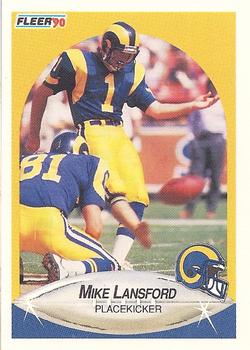 1990 Fleer #41 Mike Lansford Front