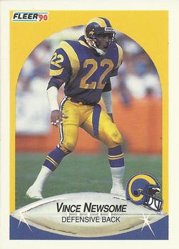 1990 Fleer #44 Vince Newsome Front