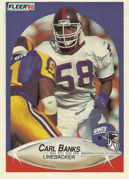 1990 Fleer #63 Carl Banks Front