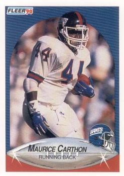 1990 Fleer #65 Maurice Carthon Front