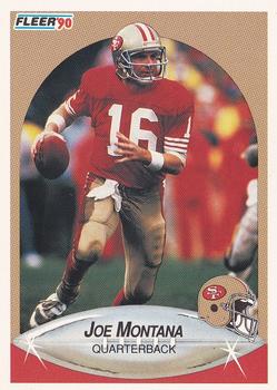 1990 Fleer #10 Joe Montana Front