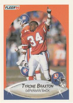 1990 Fleer #19 Tyrone Braxton Front