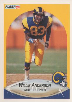 1990 Fleer #33 Willie Anderson Front