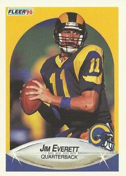 1990 Fleer #36 Jim Everett Front