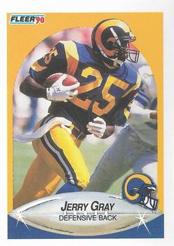 1990 Fleer #37 Jerry Gray Front