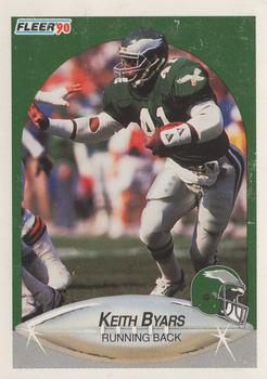 1990 Fleer #80 Keith Byars Front