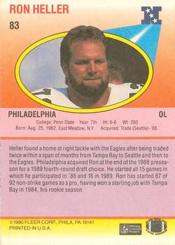 1990 Fleer #83 Ron Heller Back
