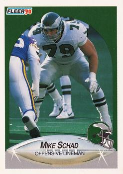 1990 Fleer #89 Mike Schad Front