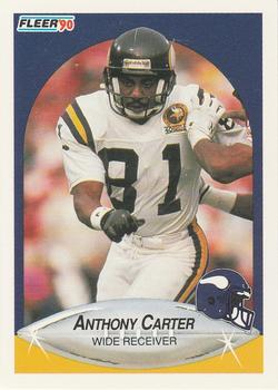 1990 Fleer #96 Anthony Carter Front