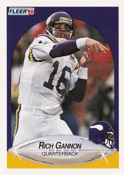 1990 Fleer #99 Rich Gannon Front