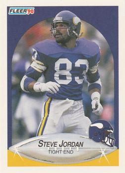 1990 Fleer #101 Steve Jordan Front