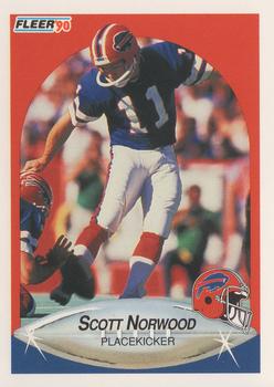1990 Fleer #114 Scott Norwood Front