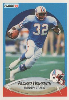 1990 Fleer #129 Alonzo Highsmith Front