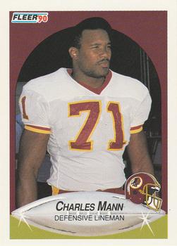 1990 Fleer #160 Charles Mann Front