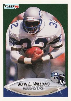 1990 Fleer #274 John L. Williams Front