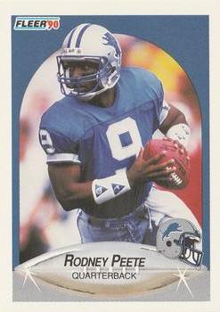 1990 Fleer #283 Rodney Peete Front