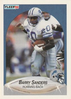 1990 Fleer #284 Barry Sanders Front