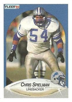1990 Fleer #286 Chris Spielman Front