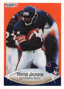 1990 Fleer #295 Vestee Jackson Front