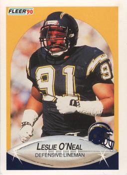 1990 Fleer #312 Leslie O'Neal Front