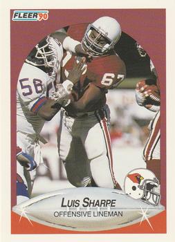 1990 Fleer #338 Luis Sharpe Front