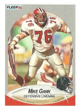 1990 Fleer #377 Mike Gann Front