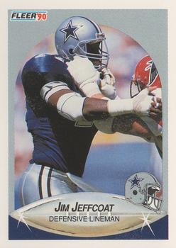 1990 Fleer #390 Jim Jeffcoat Front