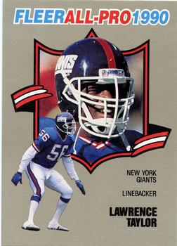 1990 Fleer - All-Pro #14 Lawrence Taylor Front