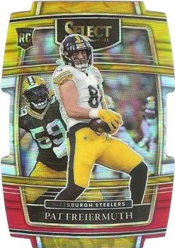 2021 Panini Select - Red and Yellow Prizm Die Cut #59 Pat Freiermuth Front
