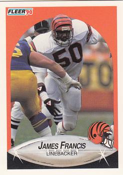 1990 Fleer Update #U-8 James Francis Front
