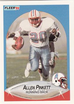1990 Fleer Update #U-36 Allen Pinkett Front