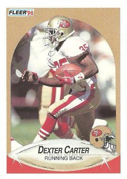 1990 Fleer Update #U-46 Dexter Carter Front