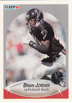 1990 Fleer Update #U-59 Brian Jordan Front