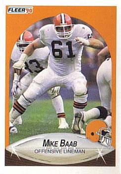 1990 Fleer Update #U-30 Mike Baab Front