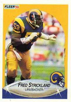 1990 Fleer Update #U-55 Fred Strickland Front