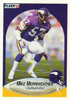 1990 Fleer Update #U-94 Mike Merriweather Front