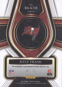 2021 Panini Select - Rookie Signatures Maroon Prizm #RS-KTR Kyle Trask Back