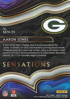 2021 Panini Select - Sensations #SEN-23 Aaron Jones Back